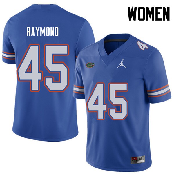 Jordan Brand Women #45 R.J. Raymond Florida Gators College Football Jerseys Royal